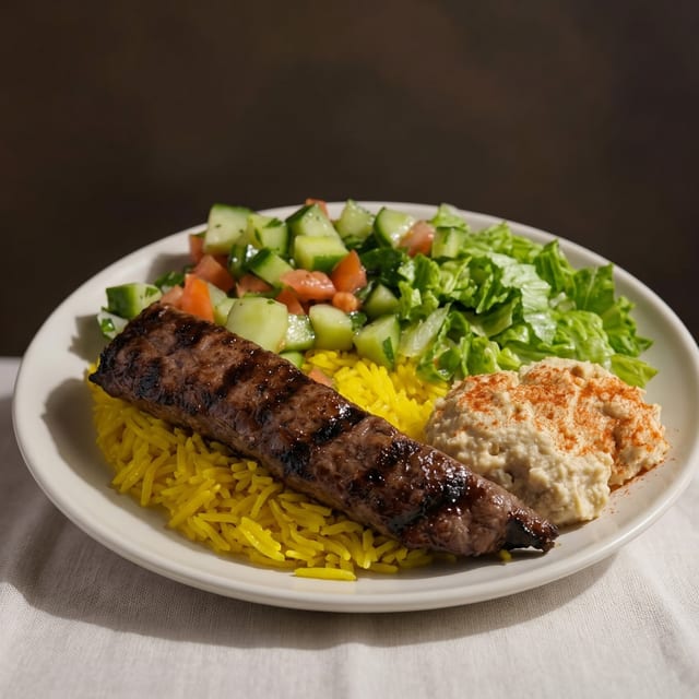 #3 Kifta Kabob Rice Bowl.