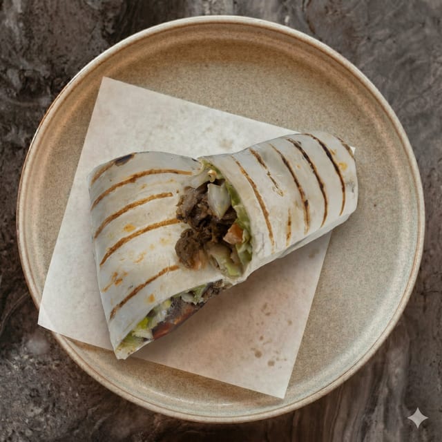Meat Shawarma Wrap.