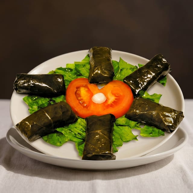 Stuffed Grape Leaves.
