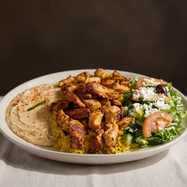 Chicken Shawarma with Pitas.