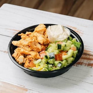 #5 Chicken Shawarma Hummus Bowl