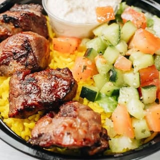 #9 Steak Kabob Hummus Bowl