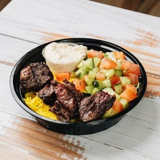 #10 Lamb Kabob Hummus Bowl